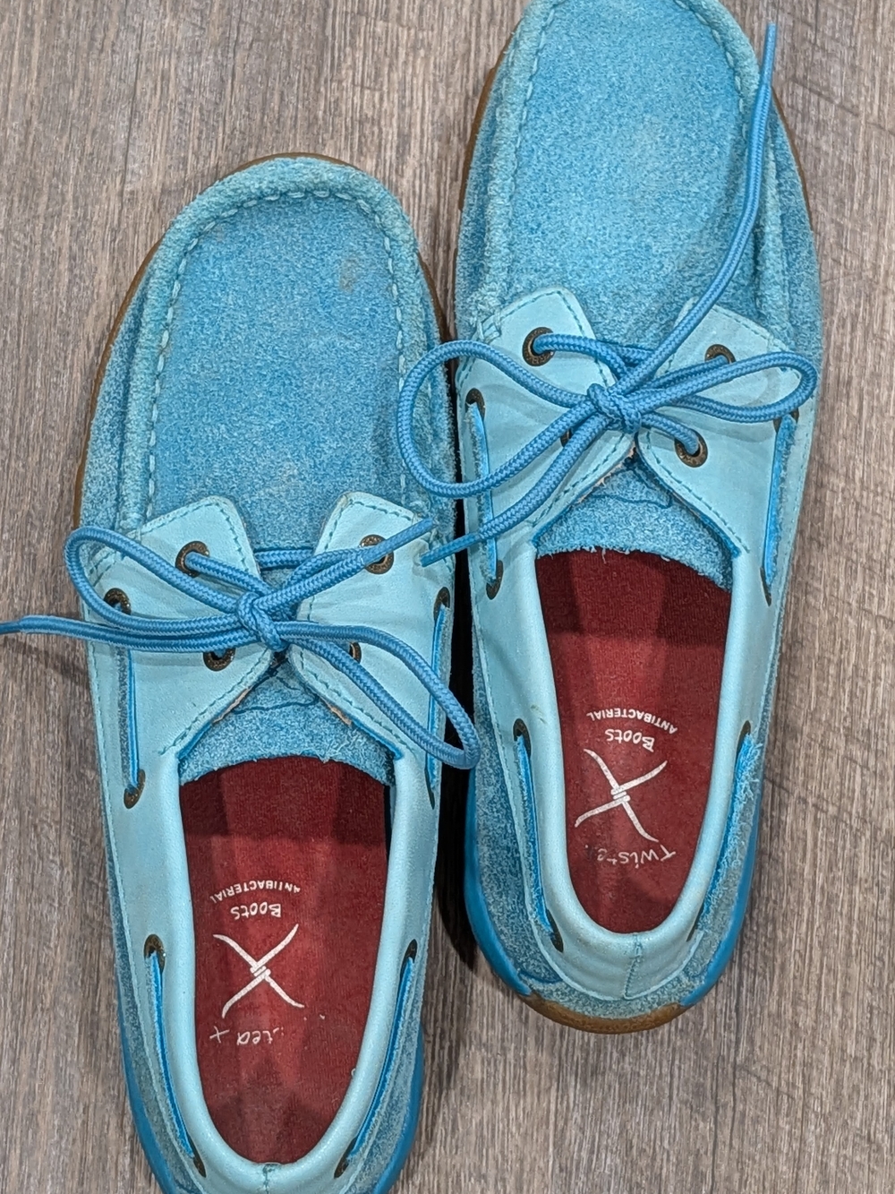 Twisted X Women's Suede Driving Moc Boat Shoes